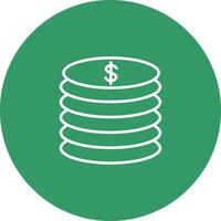 Stack of Coins Vector Icon