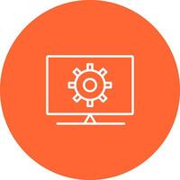 Computer Settings Vector Icon