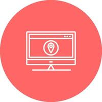 Location Web Advertising Vector Icon