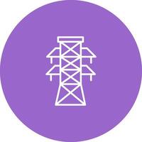 icono de vector de torre de electricidad