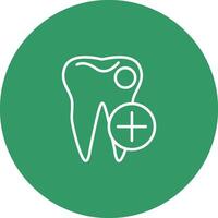 icono de vector de dentista