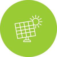 icono de vector de panel solar