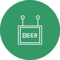 icono de vector de signo de cerveza