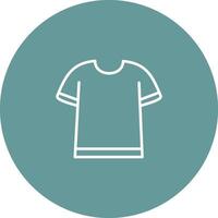 T Shirt with Lines Vector Icon