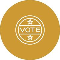 Vote Sticker Vector Icon