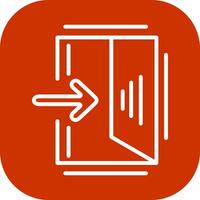 Exit Sign Vector Icon