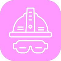 Glasses And Helmet Vector Icon