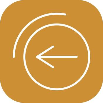 espalda botón vector icono