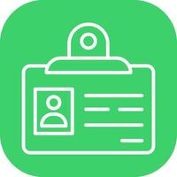 Identification Badge Vector Icon