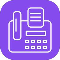 Fax Machine Vector Icon