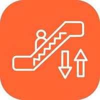 Escalator Vector Icon