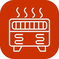 Convection Heater Vector Icon