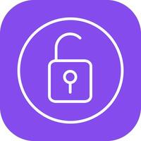 Open Lock II Vector Icon