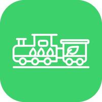 Ecology Train Vector Icon