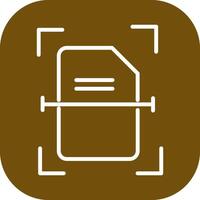 Scanning Document Vector Icon