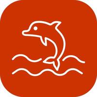 Dolphin Vector Icon