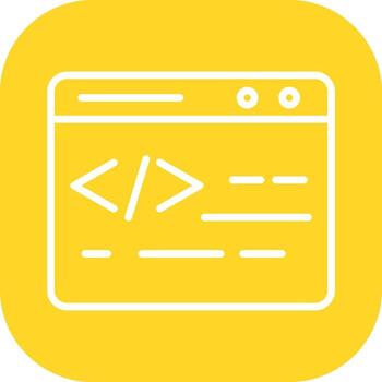 icono de vector de codificación web