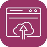 Upload Web Vector Icon