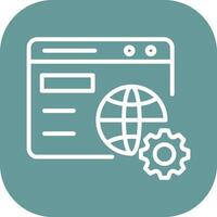 Browser Setting Vector Icon