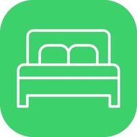 Double Bed II Vector Icon