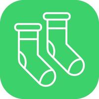 Winter Socks Vector Icon