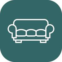 Large Sofa Vector Icon