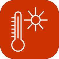 icono de vector de temperatura