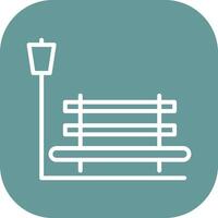 Relaxation Bench Vector Icon