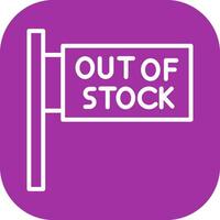 Out of Stock Vector Icon