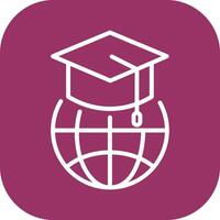 Global Education Vector Icon