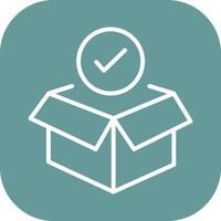 Package Receiving Vector Icon