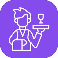 Waiter Vector Icon