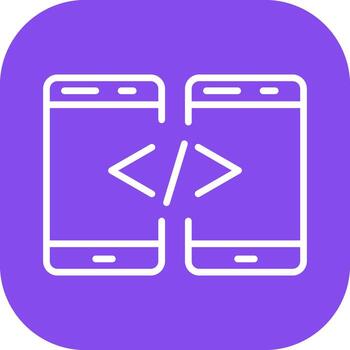 icono de vector de código