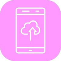 Cloud with Upward Arrow Vector Icon