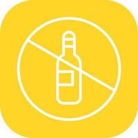 No Drinking Vector Icon