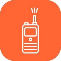 icono de vector de walkie-talkie