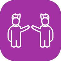Waving to People I Vector Icon