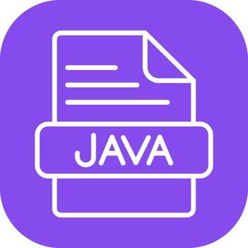 icono de vector de java
