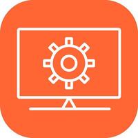 Computer Settings Vector Icon