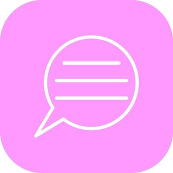 icono de vector de comentarios de escritura