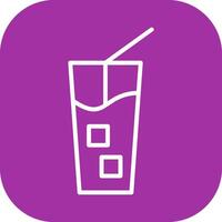 Iced Coffee Vector Icon