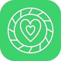 Heart Chip Vector Icon