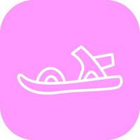 Stylish Sandals Vector Icon