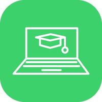 Online Degree Vector Icon