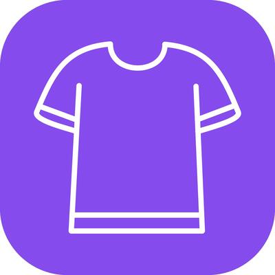 T Shirt with Lines Vector Icon