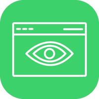 Web Visibility Vector Icon