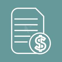 Dollar Document Vector Icon