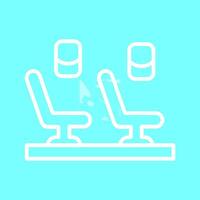 Seats in Plane Vector Icon