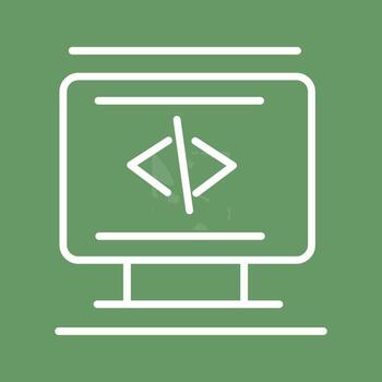icono de vector de codificación