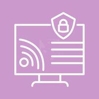 Wifi Security Vector Icon